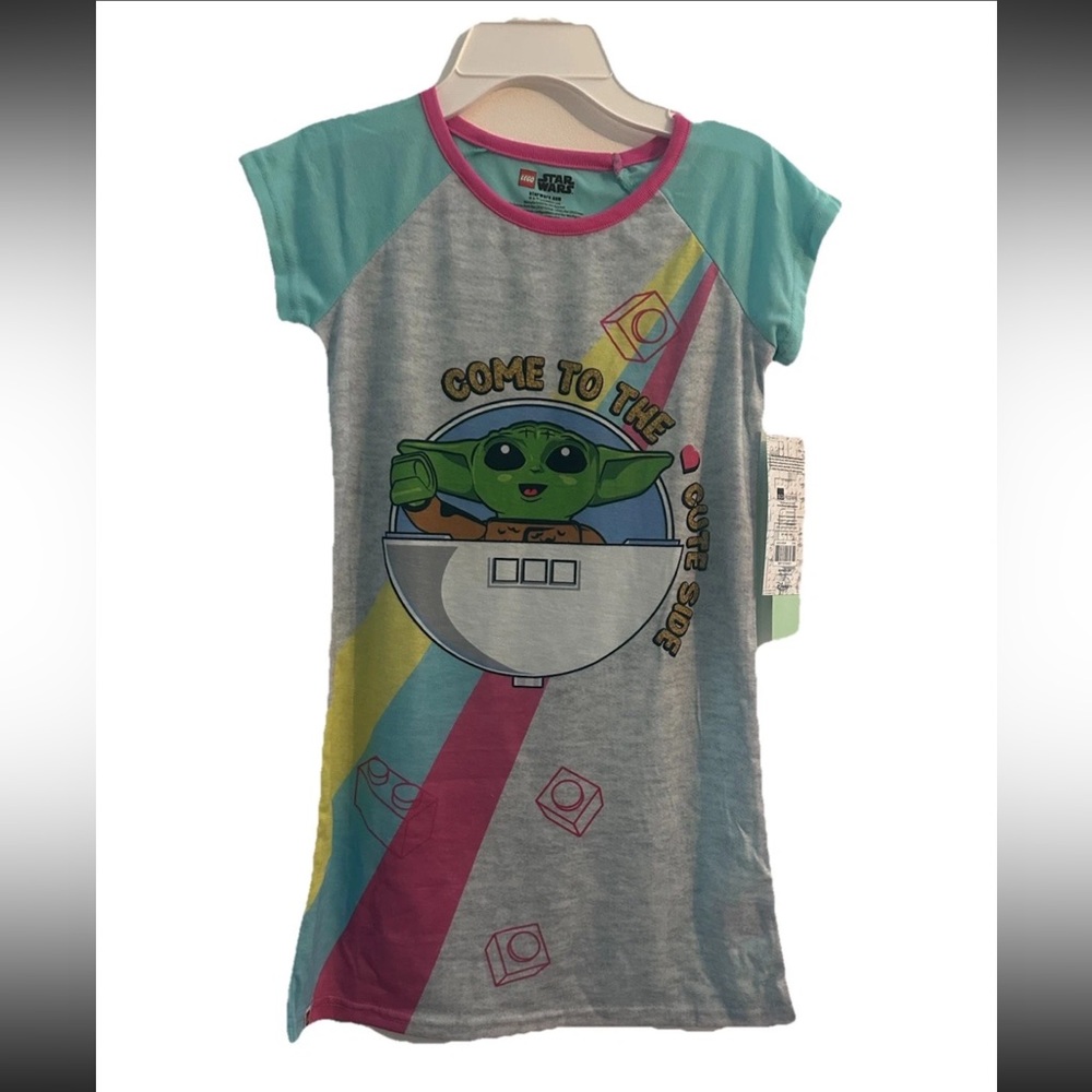 LEGO STAR WARS MANDALORIAN GIRLS NIGHTGOWN SLEEPWEAR PAJAMA.